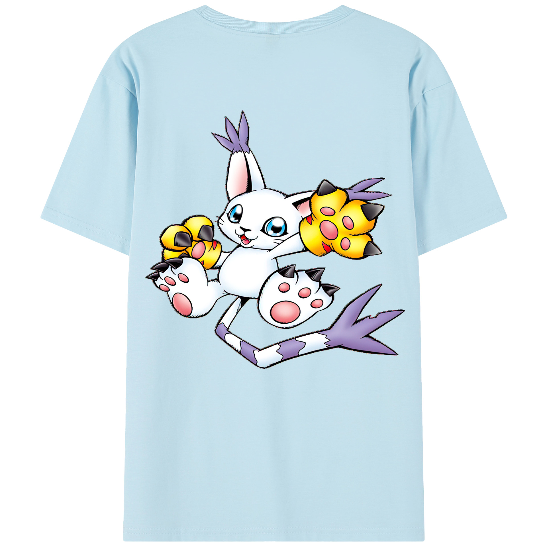 （画像用） Digimon デジタルモンスター/デジモン 綿100％半袖Tシャツ（背面プリント）